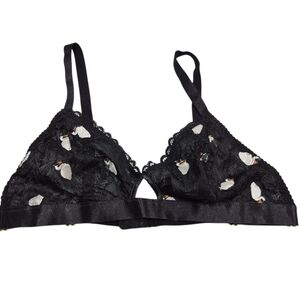 Empress Mimi Swan Maidens Bralette Black Women's Large